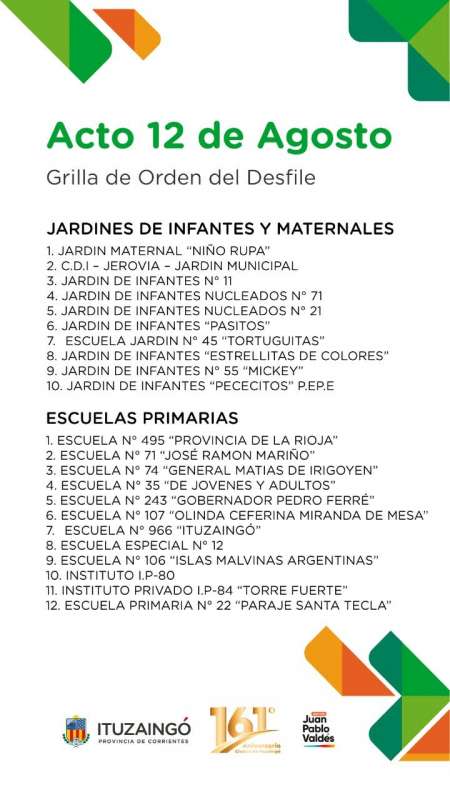 161° Aniversario de Ituzaingó